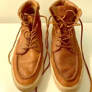 Men’s polo leather ankle boots